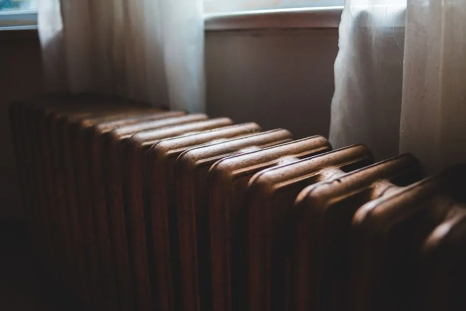 Cast-iron radiator in a Medford home